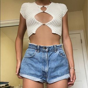 URBAN OUTFITTERS CUT OUT CROP TOP